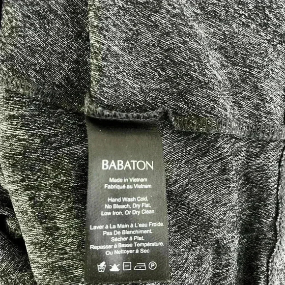 Babaton Tank In Black/Grey Stretch  Fabric - Picture 5 of 7